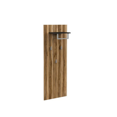 Chic Larona 03 Hallway Hanger 500mm in Oak Satin & Touchwood - Modern Entryway Organizer H1400mm D300mm