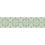 Chic Moroccan Kaleidoscope Design 12" Green Drum Shade with White Satin Inner