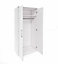 Chic Optima 18 Two-Door Wardrobe in Oak Artisan & White Gloss - H2170mm W900mm D630mm