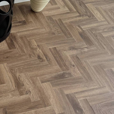 Chic Parquet Mini Dry Back LVT Luxury Vinyl Flooring Sierra Oak 876 (1 ...