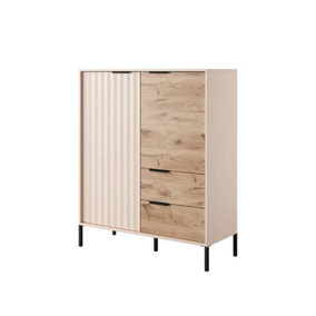 Chic Rave Highboard Cabinet - Spacious & Stylish Storage (H)1240mm (W)1030mm (D)400mm