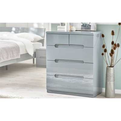 Grey narrow deals drawers