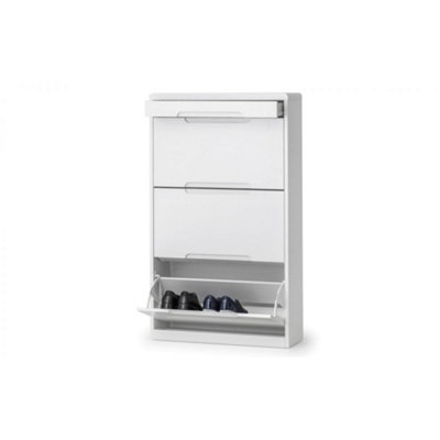 White gloss shoe storage sale