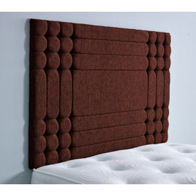 Chicago Chenille 6ft Super King 36" Headboard - Brown