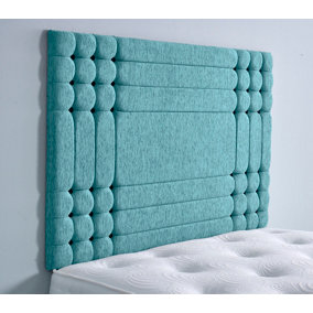 Chicago Chenille 6ft Super King 36" Headboard - Teal