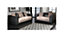 Chicago Jumbo Cord 3&2 Seater Sofa Set Black-Grey