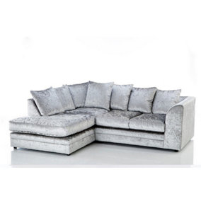 Chicco Velvet Fabric Corner Sofa