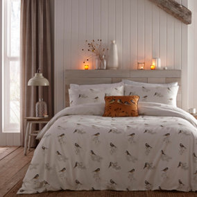Chickadee s Brushed Cotton Duvet Cover Set