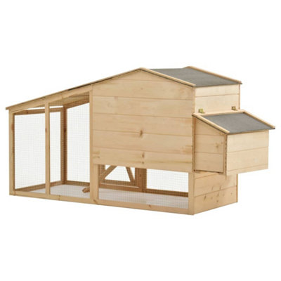 Chicken Cage Solid Pine Wood 178x67x92 cm - 4