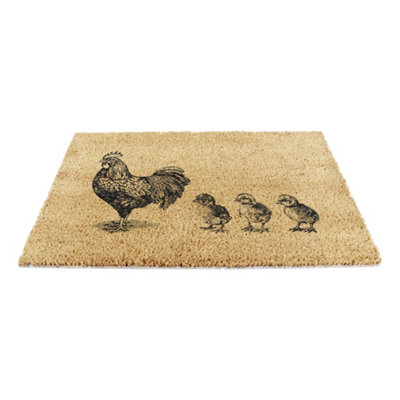 Chickens and Chicks Doormat (60 x 40cm)