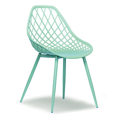 Chico Designer Plastic Chair Modern Design - Mint