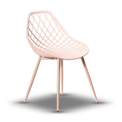 Chico Designer Plastic Chair Modern Design - Pink