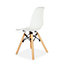 Child's Eiffel Style Chair (Pack of 2) - Plastic - L38.5 x W39 x H55 cm - White