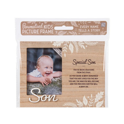 Child's Picture Frame with Sentimental Caption - Special Son - For 8.5 ...