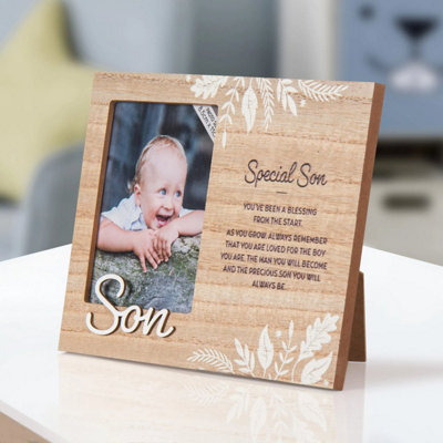 Child's Picture Frame with Sentimental Caption - Special Son - For 8.5 ...