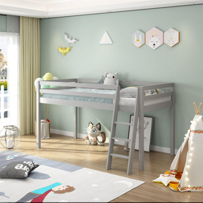 Mid sleeper store bed grey