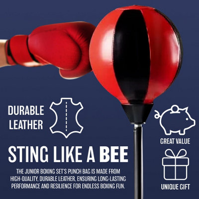 WARX Set Punchbag Junior – Sacco Boxe Autoportante Per Bambini, Libero In Piedi, Nuovo