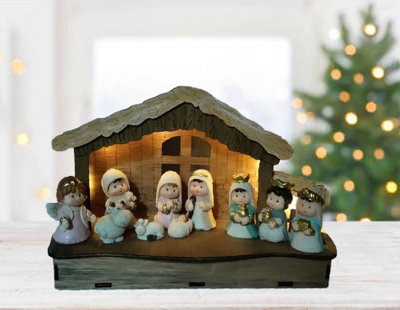 Childrens store nativity set