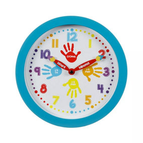 Children's Learn To Tell The Time Clock Blue