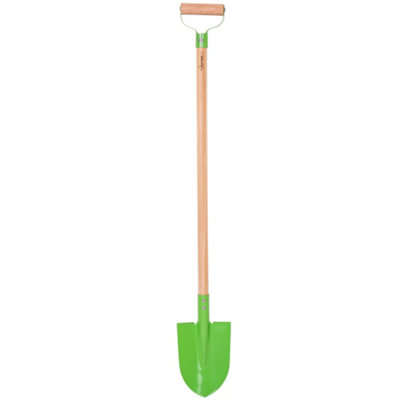 Children's Long Handled Spade with Wooden Handle