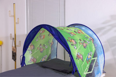 Children's pop up, over bed play tent - Football