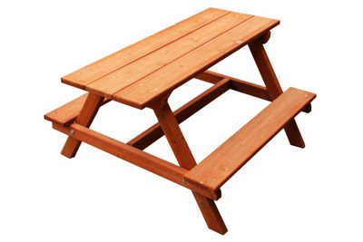 Wooden picnic deals bench b&q