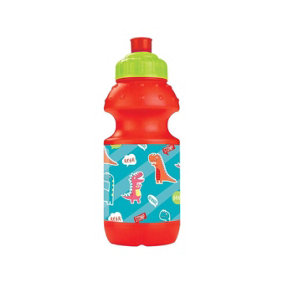 Childrens/Kids Dinosaur Plastic Water Bottle Orange/Blue/Green (One Size)