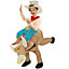Childrens Kids Inflatable Bull Rider Fancy Dress Cowboy Costume Rodeo Outfit