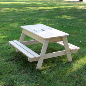 Childrens Picnic Table with Sandpit
