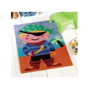 Childrens Pirate Character Floor Rug