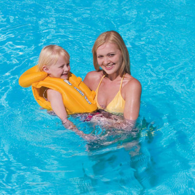 Childs Kids Inflatable Swimming Vest Jacket Ring Children Aged 3 6 Years