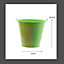 Childs Metal Bucket Planter Zinc Flower Pot Tin Pen Pot Craft Pot Bright Green