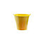 Childs Metal Bucket Planter Zinc Flower Pot Tin Pen Pot Craft Pot Bright Yellow