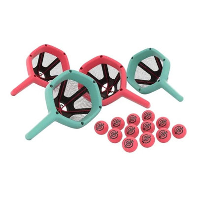 Chillafish Dodgi 4-Pack Shoot & Catch Slingshot Game 4 Rackets 12 Balls ...