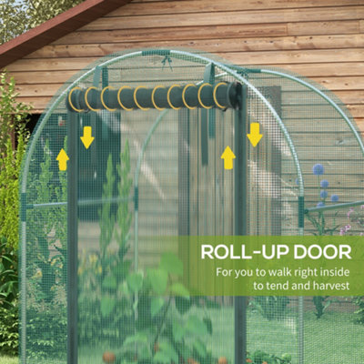 Chilli 120 x 120cm Mini Polytunnel Greenhouse