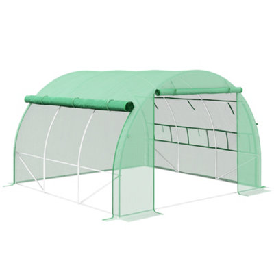 Chilli Polytunnel Greenhouse Walk-in Grow House Tent with Roll-up ...
