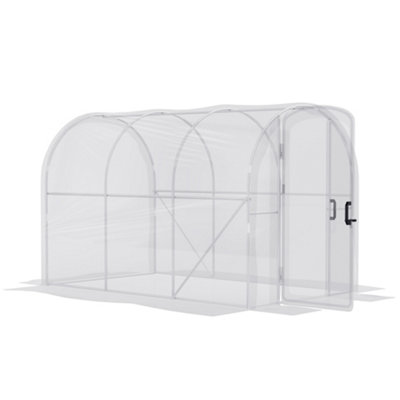 Chilli Polytunnel Greenhouse Walk-in Grow House with PE Cover, Door and ...