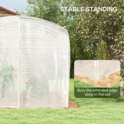 Chilli Polytunnel Greenhouse Walk-in Grow House with UV-resistant PE ...