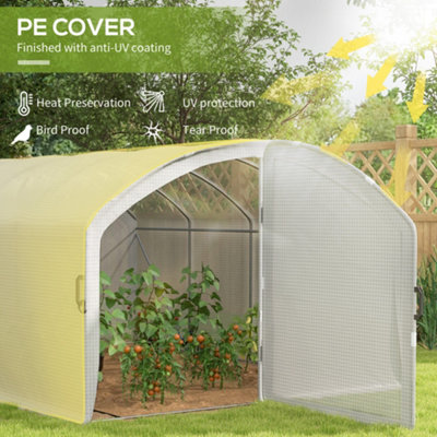 Chilli Polytunnel Greenhouse Walk-in Grow House with UV-resistant PE ...