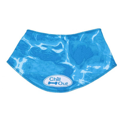 Chillout Cooling Cool Dog Ice Bandana Heat Relief Large Neck Size 44 52cm DIY at B Q