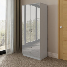 B&q on sale grey wardrobe