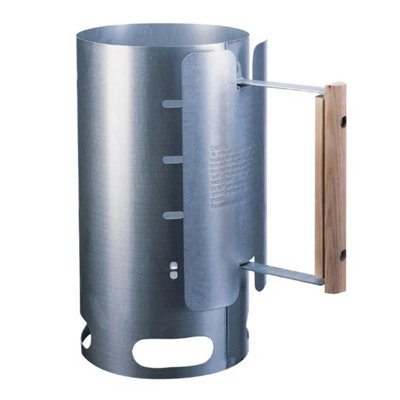 Chimney Starter: 12 inch Lodge Charcoal Chimney Starter, Galvanized Steel