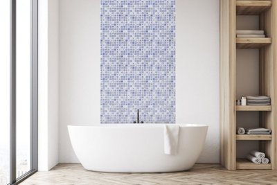 China Blue Self-Adhesive Mosaic Tile
