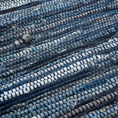 Rag Rugs Recycled Cotton Mix Rug Reversible Mat Small Medium
