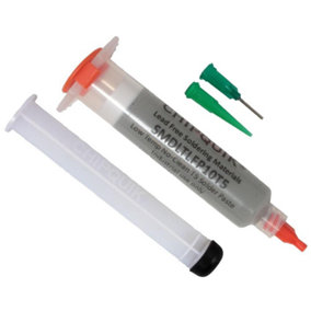 CHIP QUIK Lead-Free Low Temperature Solder Paste Syringe with Plunger & Tip 10cc