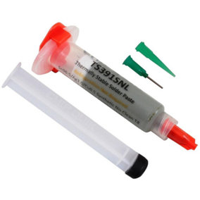CHIP QUIK Lead-Free, Thermally Stable Solder Paste Syringe with Plunger & Tip