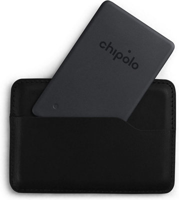 Chipolo CARD Spot Works with the Apple Find My Network Almost black