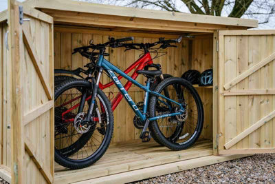Chipping Bike Store Small - Timber - L96 x W227 x H127 cm