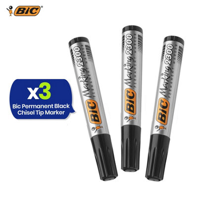 Chisel Tip Permanent Marker Pen for Card, Plastic, Metal and Labels ...