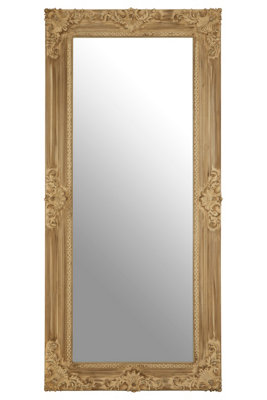 Chloe Wall Mirror, Natural, Wood, Wood, Glass